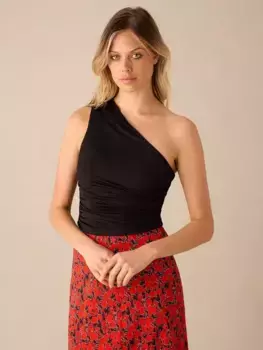 Топ Ro&Zo Jersey Asymmetric, черный