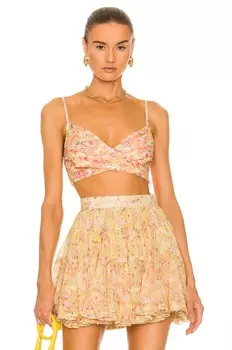 Топ Rococo Sand Faye Crop, цвет Peach & Butter Yellow