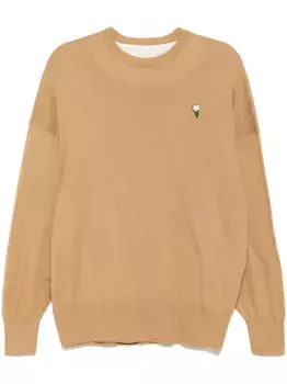 Топ Round Next с длинными рукавами Undercover, коричневый