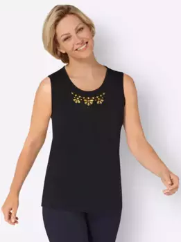 Топ-рубашка Classic Basics, черный