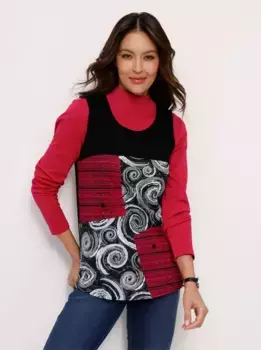 Топ-рубашка Classic Basics, черный