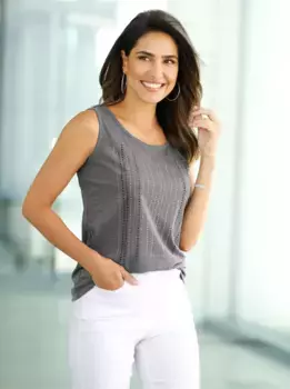 Топ-рубашка Classic Basics, цвет Grau-Meliert