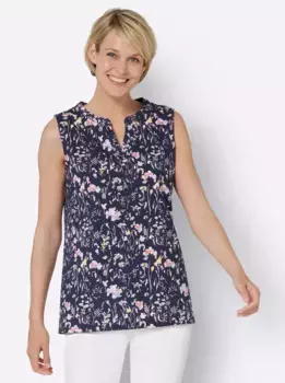 Топ-рубашка Classic Basics, голубой