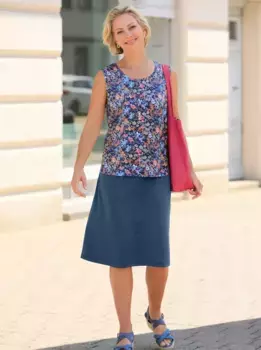 Топ-рубашка Classic Basics, синий