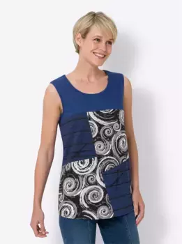 Топ-рубашка Classic Basics, синий