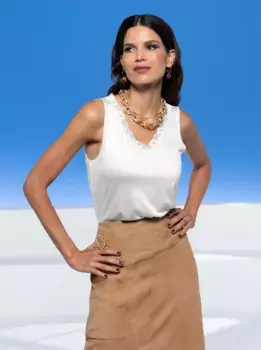 Топ-рубашка Heine, белый