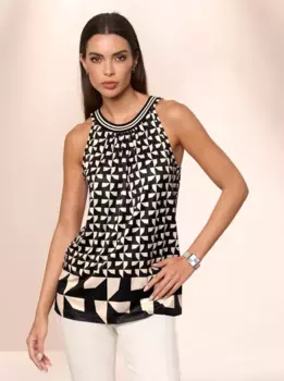 Топ-рубашка Heine, черный