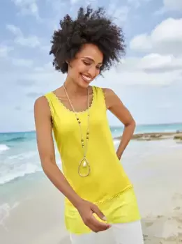 Топ-рубашка Heine, цвет Limone