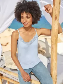 Топ-рубашка Heine, голубой