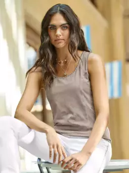 Топ-рубашка Heine, серый