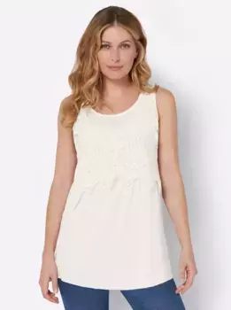Топ-рубашка Inspirations Inspirationen, цвет Ecru