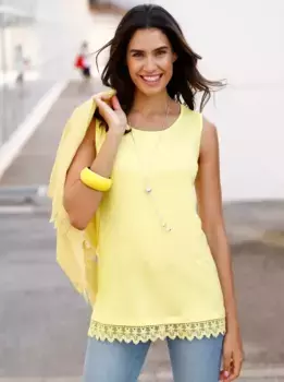 Топ-рубашка Inspirations Inspirationen, цвет Zitrone