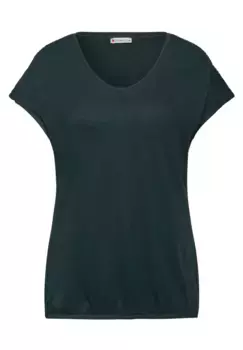 Топ-рубашка STREET ONE с деталями в виде халата, зеленый