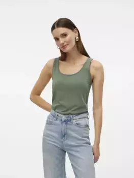 Топ-рубашка Vero Moda "VMLULU LONG TANK TOP JRS GA NOOS", цвет Laurel Wreath