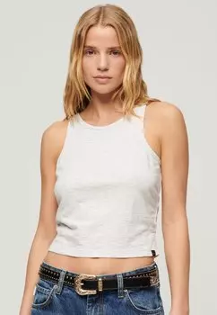 Топ RUCHED TANK Superdry, серый