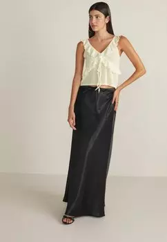 Топ Ruffle Regular Fit Next, бежевый