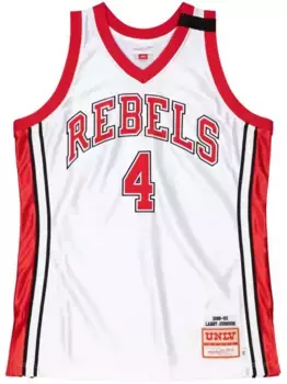 Топ Runnin Rebels 1989 Larry Johnson NCAA UNLV Mitchell & Ness, белый