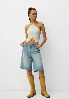 Топ RUSTIC, HALTER Bershka, белый