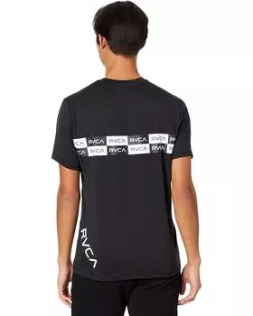 Топ RVCA VA Sport Vent Short Sleeve Top, цвет White/Black