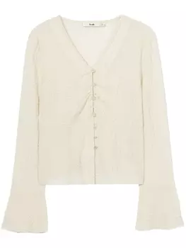 Топ рыхлой вязки b+ab, бежевый