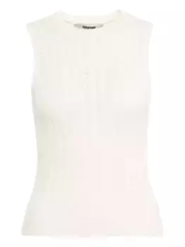 Топ рыхлой вязки без рукавов Grifoni, белый