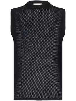 Топ рыхлой вязки Laneus, черный