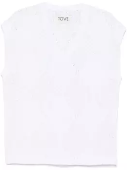 Топ рыхлой вязки TOVE, белый