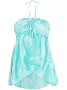 Топ с абстрактным принтом ETRO, синий