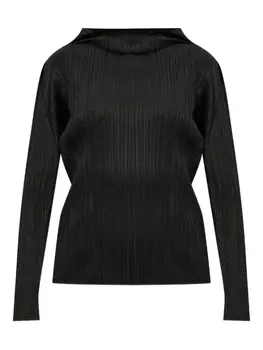 Топ с эффектом плиссе Pleats Please Issey Miyake, черный
