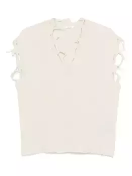 Топ с эффектом потертости Haikure, нейтральный