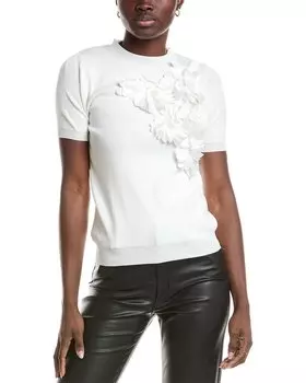 Топ с аппликацией Gracia, белый