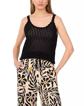 Топ с ажурной вязкой Pointelle 1.STATE, черный