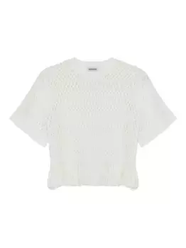 Топ с бахромой Simkhai, белый