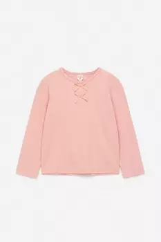 Топ с бантиками Arket, розовый