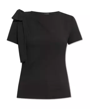 Топ с бантом Blumarine, черный