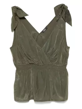 Топ с бантом LIU JO, зеленый