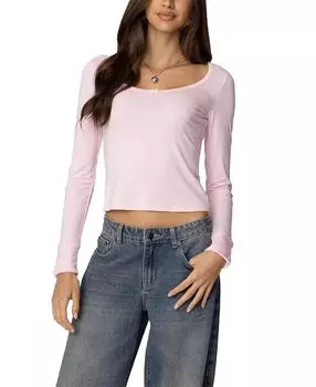 Топ с бантом Лоло Edikted, розовый