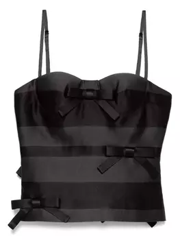 Топ с бантом MARKGONG, черный