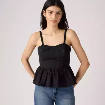 Топ с баской Lula Eyelet Levi's, цвет Anthracite Night - Black