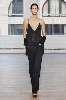 Топ с бисерами ZARA, черный