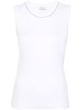 Топ с бисером Peserico, белый