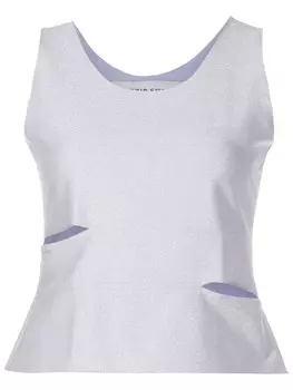 Топ с блестками Gloria Coelho, нейтральный цвет