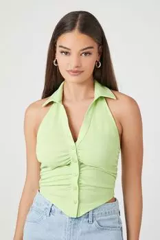 Топ с бретельками на бретельках со сборками Forever 21