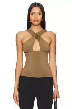 Топ с бретелью через шею rose Weworewhat, коричневый