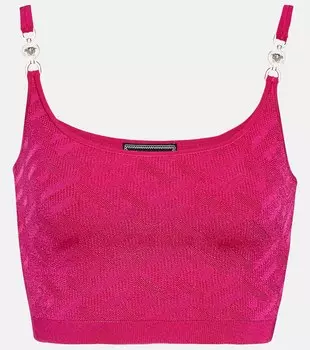 Топ с бюстгальтером La Greca Medusa '95 VERSACE, розовый