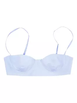 Топ с чашечками на косточках LA ROSE, синий