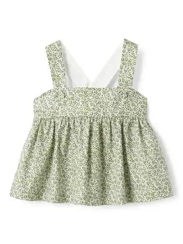 Топ с цветочным принтом Il Gufo, зеленый