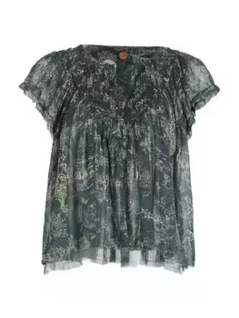 Топ с цветочным принтом Padma Free People, цвет evergreen combo