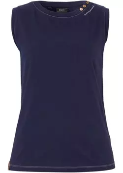 Топ с декоративными пуговицами Bpc Bonprix Collection, синий