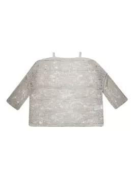 Топ с деталями из вязанного крючком материала PierAntonioGaspari, серебряный